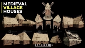 【UE】中世纪村庄房屋包  Medieval Village Houses Pack