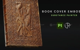 Substance 3D Painter ！制作皮革浮雕图案封面书！