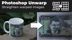 PS扭曲图片矫正插件 Unwarp V1.0.2 for Photoshop