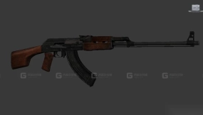 卡拉什尼科夫轻机枪-RPK 3D model