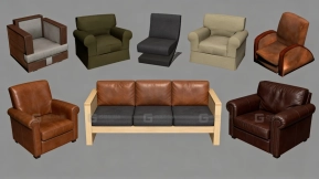 25+沙发模型合集 Sofa model pack