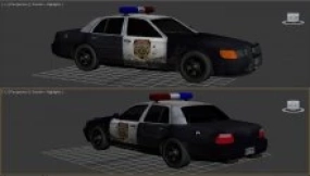 警车 - Car police 3D model-23