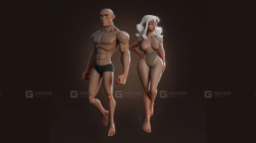风格化情侣角色 - Stylized Couple Character