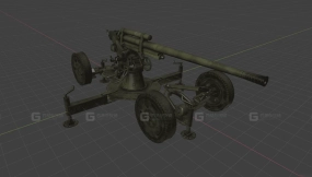 85毫米炮3D模型-33 - 85-mm 3D model-33