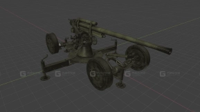 85毫米炮3D模型-33 - 85-mm 3D model-33