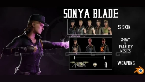 索尼娅·刀锋——真人快打X Sonya Blade   Mortal Kombat X