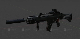 G36KA4短管突击步枪 G36KA4 3D model