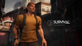 【UE】后末日生存男性角色  Post apocaliptic survival male character