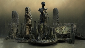 【UE】科幻复古神秘石头资源包