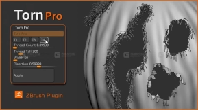 ZBrush布料切割划破插件 Torn Pro - ZBrush Plugin