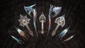 PS武器原画设计教程 Rethinking Weapon Design by Luis Carrasco