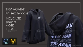 休闲时尚卫衣连帽衫  TRY AGAIN Unisex hoodie Reloading