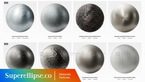 209+ Superellipse - Metal Texture Collection 4K 金属纹理合集 4K