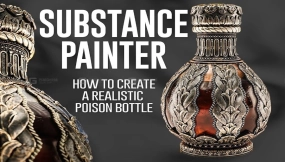Substance 3D Painter ！创建逼真的毒药瓶材质！