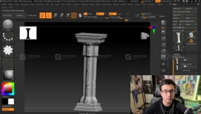 ZBrush游戏柱子模型雕刻教程