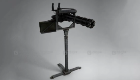 加特林机枪-24 - MiniGun 3D model-24