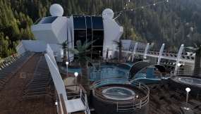 游轮泳池甲板 Cruise Ship Pool Deck