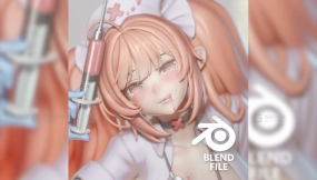 卡通同人可爱少女人物角色 Nurse