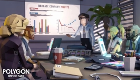 【UE】POLYGON - 办公套装  POLYGON - Office Pack