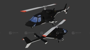 贝尔222豪华通用直升机  Bell 222 Deluxe Utility Helicopter