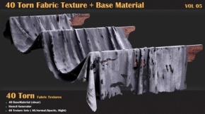 40组破损的布料贴图 40 Torn Fabric Texture -