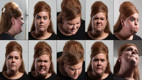 女性莫莉人体面部表情参考素材 Female_Molly human face expression reference
