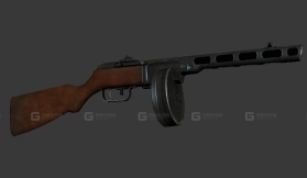 波波沙冲锋枪-波波沙-ppsh 3D model-46