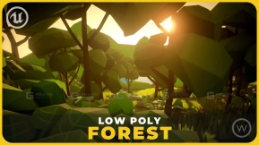 【UE】低多边形森林  Low Poly  Forest