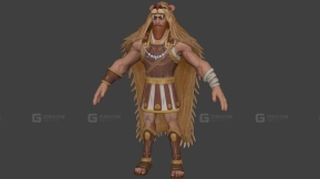 英勇风格化赫拉克勒斯绑定版-Heroic Stylized Hercules Rigged