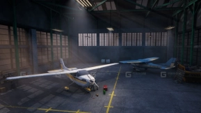【UE】飞机库  Airplane Hangar