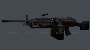 FN M249E2班用自动武器-FN M249E2 SAW 3D model-10