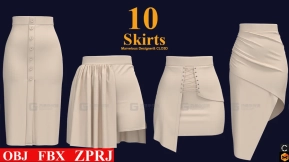 10件女士裙子短裙包臀裙长裙 skirt