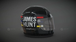 詹姆斯·亨特 1976 头盔 F1 世界冠军 JAMES HUNT 1976 HELMET F1 WORLD CHAMPION