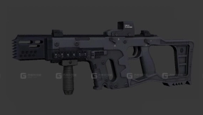 轻型突击步枪3D模型-33 - Lightweight assault rifle 3D model-33