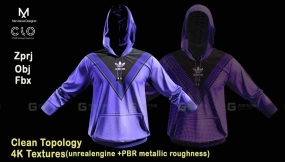 运动休闲连帽衫