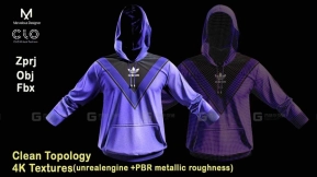 运动休闲连帽衫