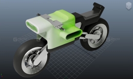 Maya零基础新手入门-迷你摩托模型制作 详细讲解maya建模操作、大型搭建、布尔运算 复杂结构一体化制作，卡边卡线及倒角技巧