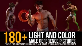 180+张光影与色彩男性参考图片 180+ Light and Color Male Reference Pictures