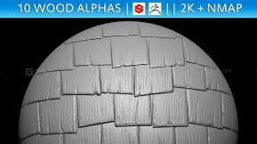10个木头树木树皮Alpha贴图