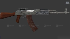卡拉什尼科夫改进型自动步枪-AKM 3D model-39
