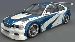 宝马M3 GTR - BMW m3 gtr 3D model-120