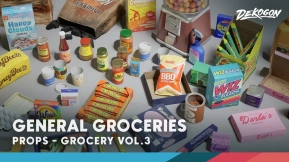 【UE】杂货铺第三卷 - 日用品（纳米级与低多边形）  Grocery VOL.3 - General Goods (Nanite and Low Poly)