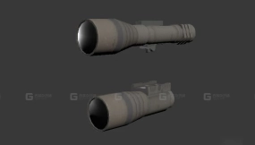 手电筒 3D模型-8 Flashlight 3D model-8