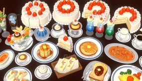 日式咖啡馆食物甜点包 Japanese Cafe Food Dessert Pack