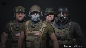 【UE】现代军事人物士兵NPC  ModernMilitary Bundle