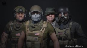 【UE】现代军事人物士兵NPC  ModernMilitary Bundle