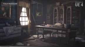 【UE】废弃豪宅 _ 完全模块化资产包  Abandoned Mansion _ Fully Modular Asset Pack
