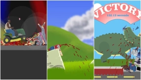 曾风靡一时的卡通暴力赛车游戏《Happy Wheels》现已登陆Steam