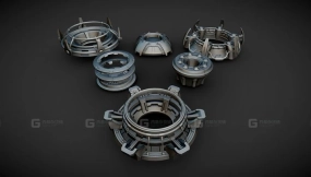 硬表面环形结构套件 Hard surface ring structures for kitbashing