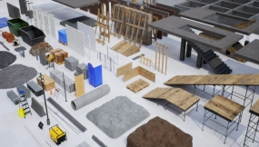 【Fab】免费获取120个3D施工现场工地建筑材料资源